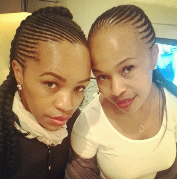 The River actress Lindiwe 'Sindi Dlathu' with her identical twin sister - Source: Instagram