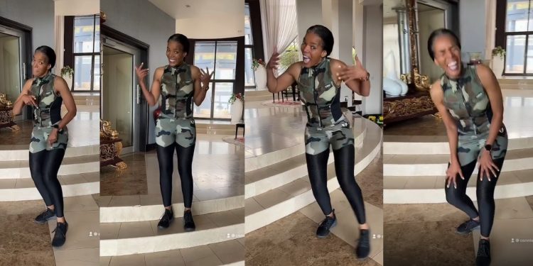 Connie Ferguson rocks One Leg Challenge
