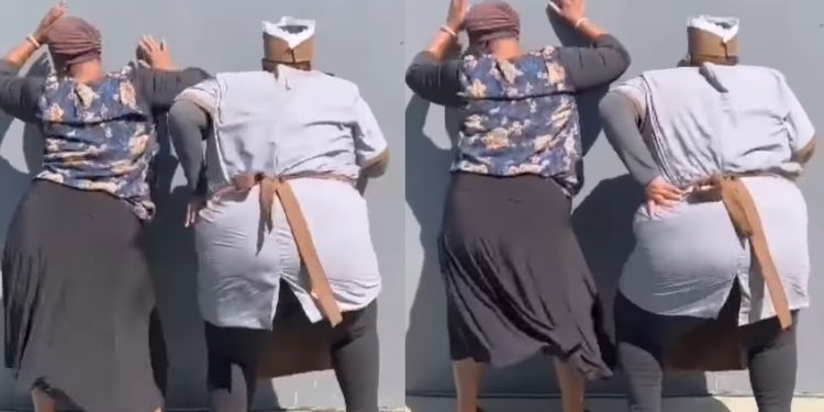 Dawn Thandeka King and Lettie Lebohang do the Umlando Challenge in Diep City set