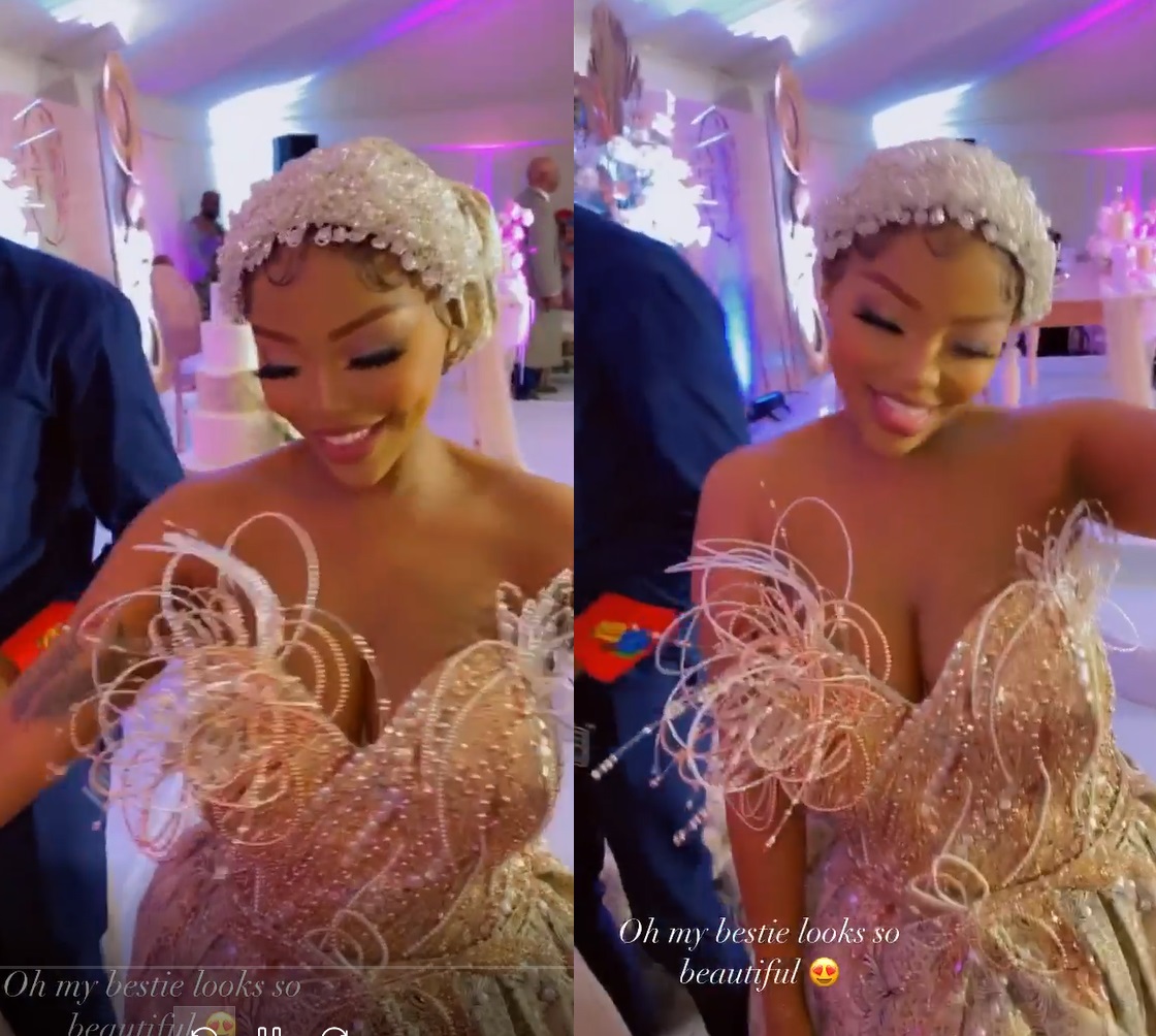 Faith Nketsi wedding dress