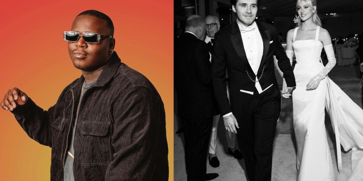 Lloyiso Gijana performs at Brooklyn Beckham’s wedding