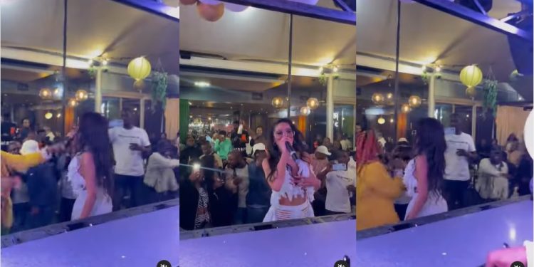 Fan snatches microphone from Anele Zondo