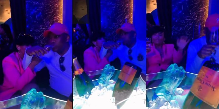 Nonku Williams and Robert Marawa share lovely moments together