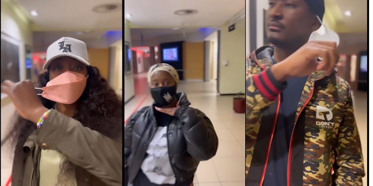 Metro FM presenters celebrate downing their masks