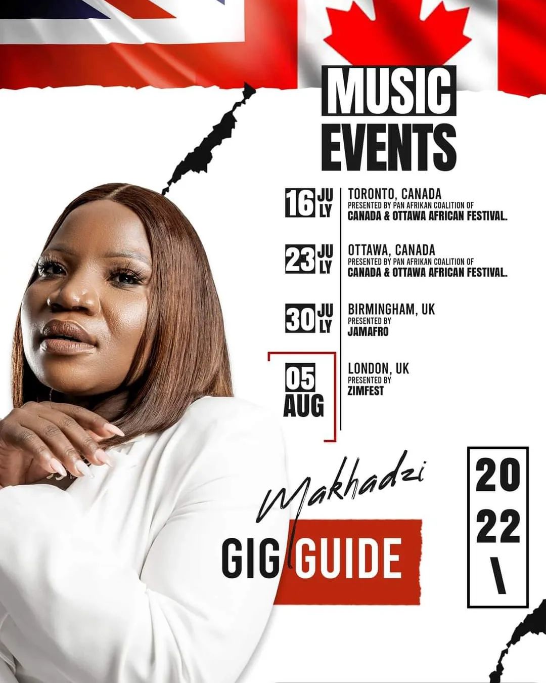 Makhadzi announces her international tour dates. Image: Instagram/Makhadzi