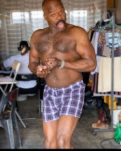 The Queen actor Sipho Manzini big muscles