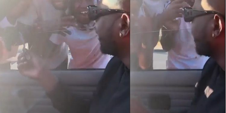 Amapiano is paying Watch DJ Maphorisa splashing the cash in the streets after launching Kabza De Small's UK tour