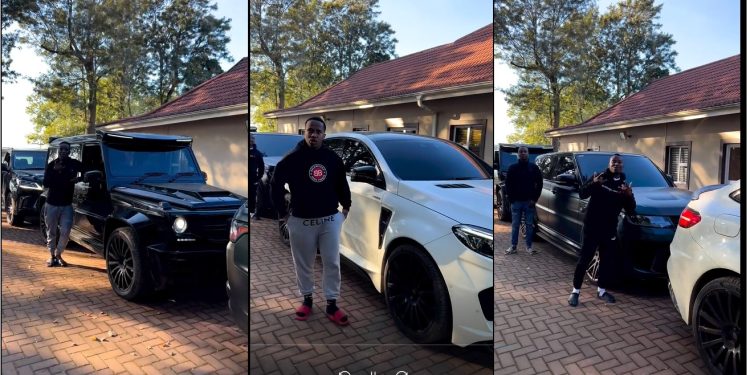 Video: Andile Mpisane shows off expensive fleet of cars ahead if his ...