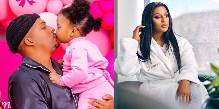 Jessica Nkosi, TK Dlamini and baby Nami