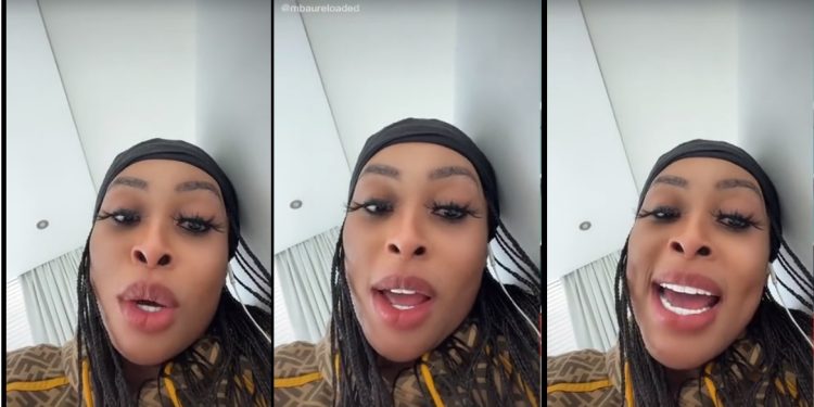 Khanyi Mbau shocks fans with her singing skills