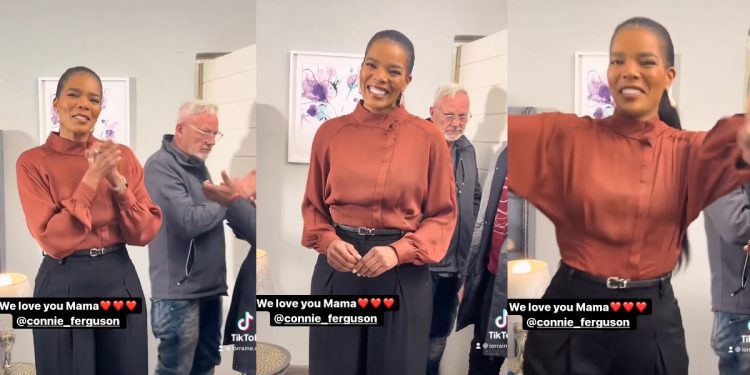 Watch as The Queen actors stylishly congratulate Connie Ferguson's DSTV Viewers Choice award win.