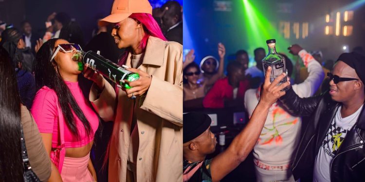 Babes Wodumo and Mampintsha promoting their OS brand