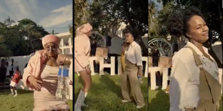 A video of Sindi Dlathu dancing with Linda Mthoba gives Mzansi the feels