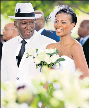 Minister Bheki Cele and his wife, Thembeka Ngcobo - Source: Instagram