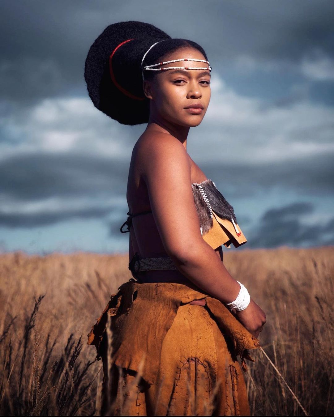 Nomzamo Mbatha's role on Shaka Ilembe as Queen Nandi.