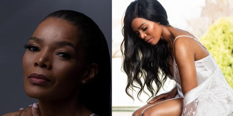 Actress Connie Ferguson shows off her transformed skin after using her lotion and butter