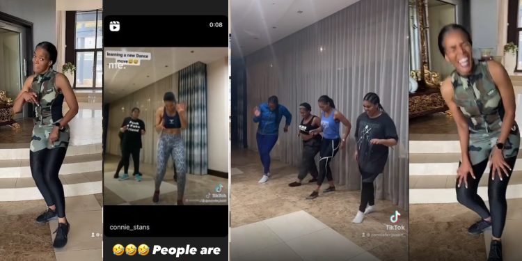 The Queen actress Connie Ferguson dance moves