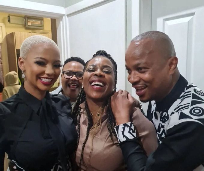 Mihlali Ndamase with Leeroy Sidambe - Image Source(Instagram/Mihlali Ndamase)