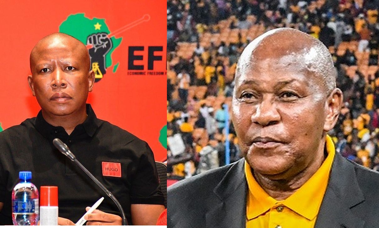 In Pictures: Julius Malema's EFF endorses Kaizer Chiefs founder Kaizer ...