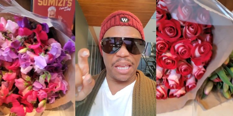 Somizi receives a gift of beautiful flowers and openly tells the guy he loves.
