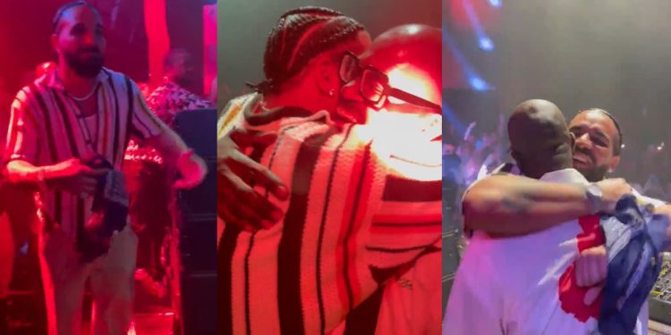 Watch as Drake joins Black Coffee on stage