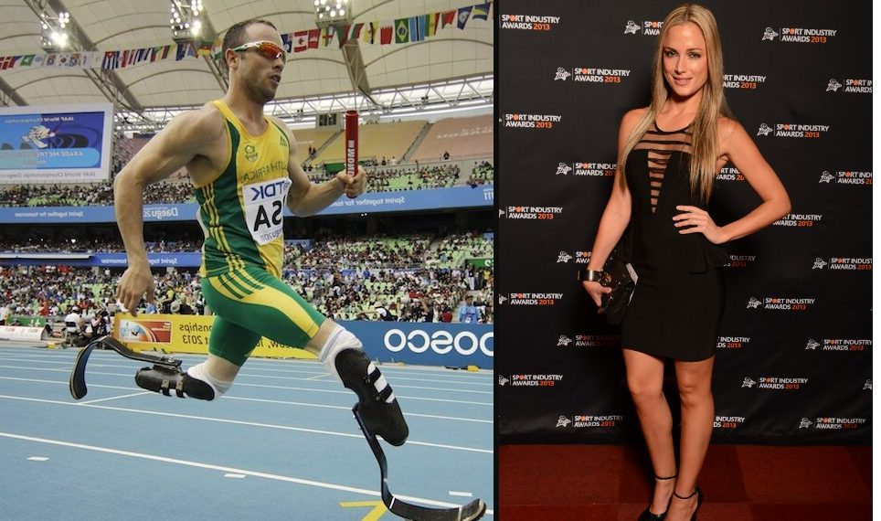 Oscar Pistorius and model Reeva Steenkamp. The model's docuseries My Name Is Reeva's trailer has been released.