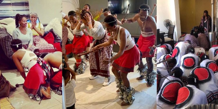 Letoya Makhene works as a traditional healer as well as a gobela, teaching other sangomas.