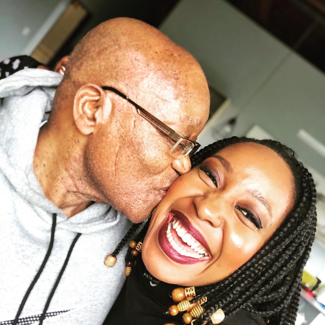 Uzalo owner Gugulethu Zuma-Ncube with former President Jacob Zuma - Source: Instagram