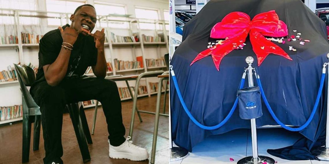 Blxckie buys new car