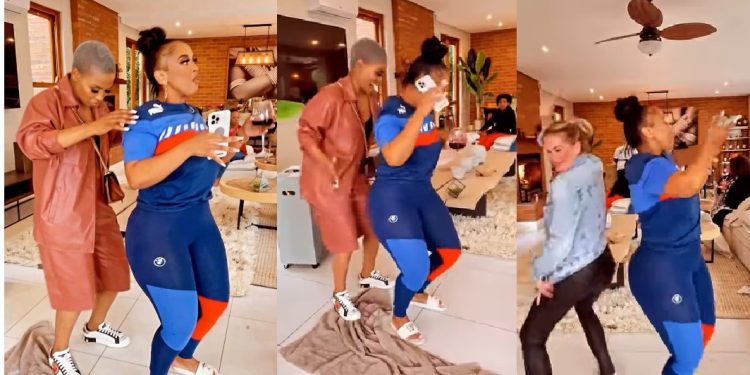 Real Housewives of Durban star Nonku Williams shows off smooth dance moves during her son's birthday party