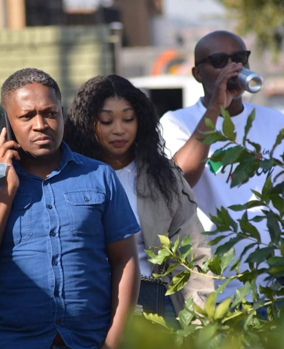 Influencer Khanyi Cele with Freedom Buthelezi - Source: Instagram