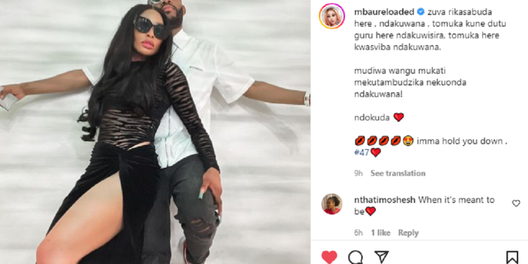 Khanyi Mbau and Kudzai Mushonga