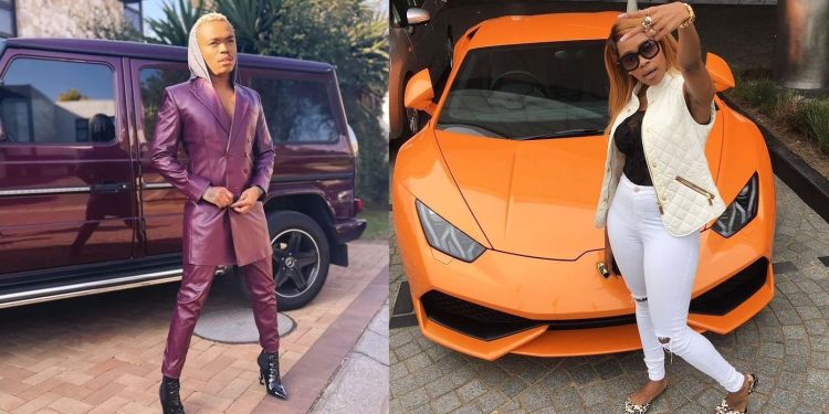 Somizi Mhlongo and Thembi Seete