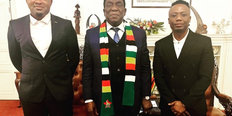 Presidents league DJ Tira hangs out with Zimbabwe President Emmerson Mnangagwa - Source: Instagram