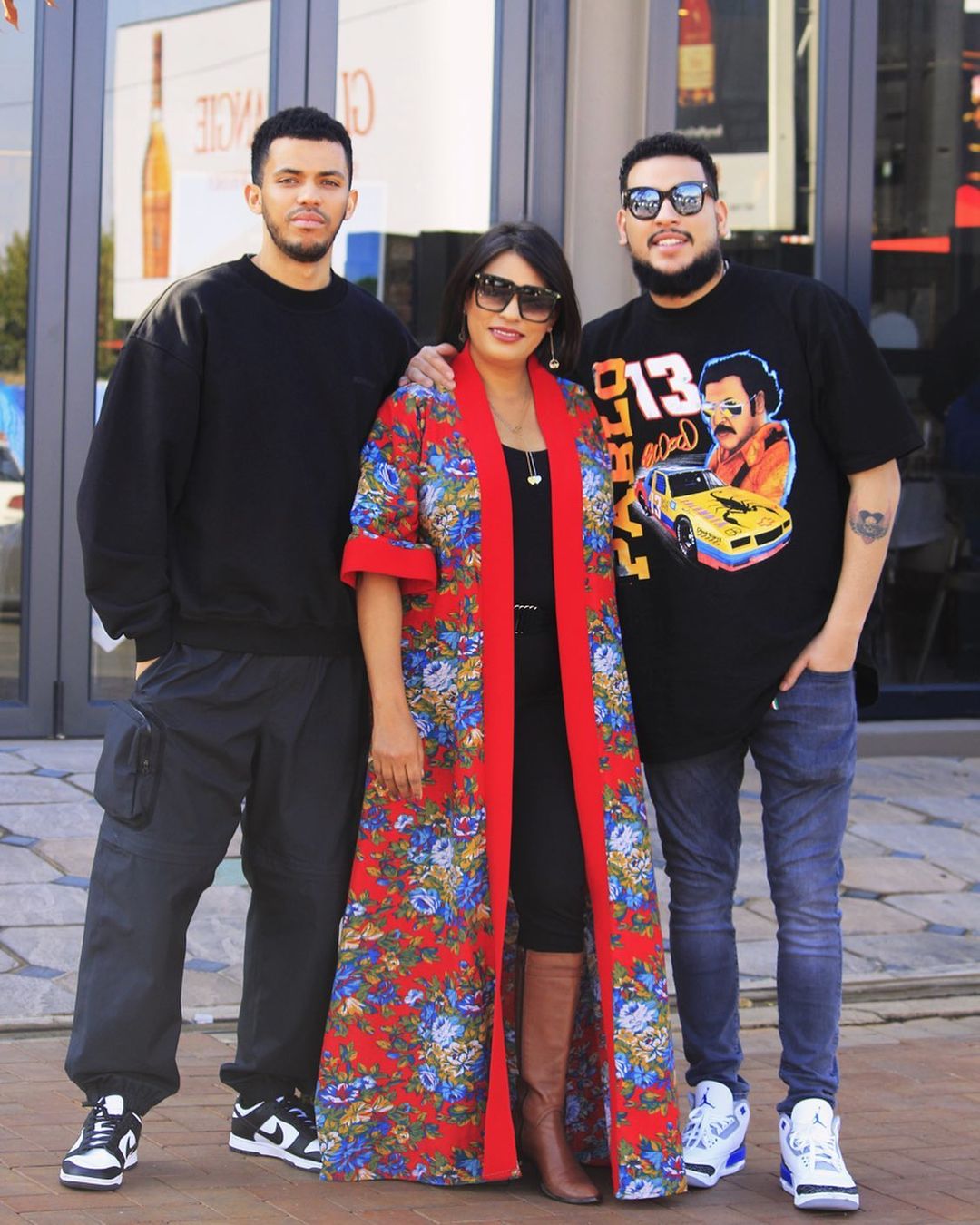 AKA with his mom and brother