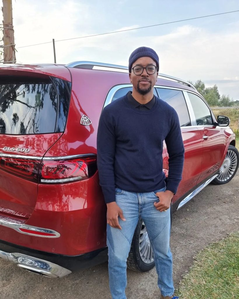 The Champions League of cars! Maps Maponyane shows flaunts a Mercedes ...