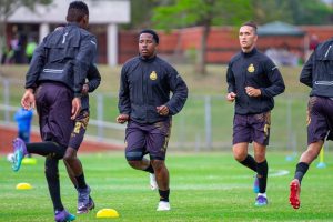 Royal AM Chairperson/player Andile Mpisane rots on the bench during Richards bay loss.