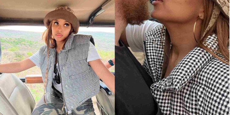 The River actress Linda Mtoba goes on a Safari trip and shows a sneak peek of her unknown husband's face