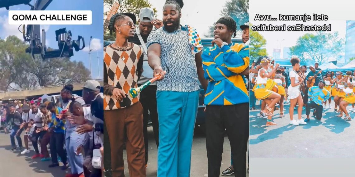 Blaq Diamond presents a new dance challenge for their new song "Qoma"