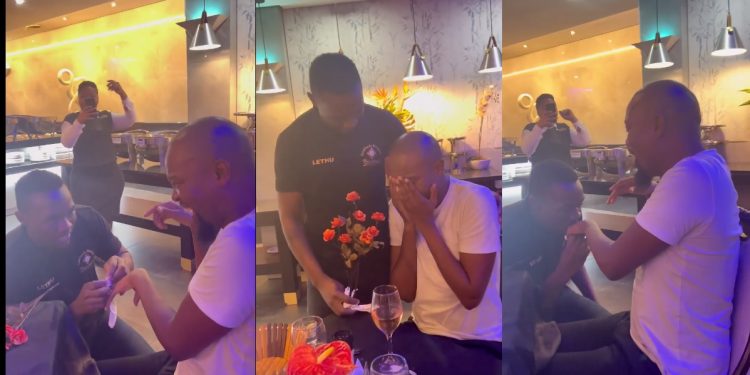 Watch: Gomora actor Moshe Ndiki's expensive engagement during a night date impresses Mzansi