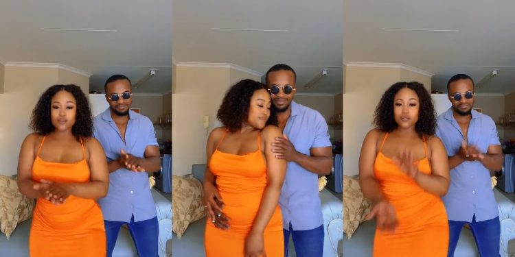 Kgaogelo Monama who plays Lerato on DiepCity dancing for her man in a seductive video