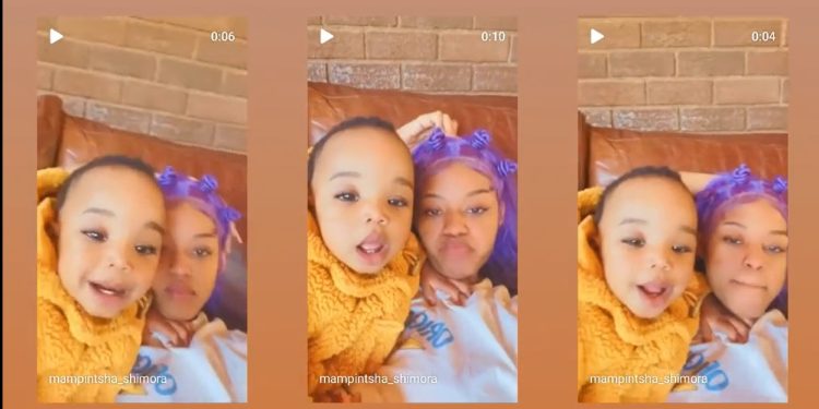 Babes Wodumo shares a cute video of Sponge Wodumo trying to speak