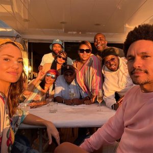 Trevor Noah and Minka Kelly in SA