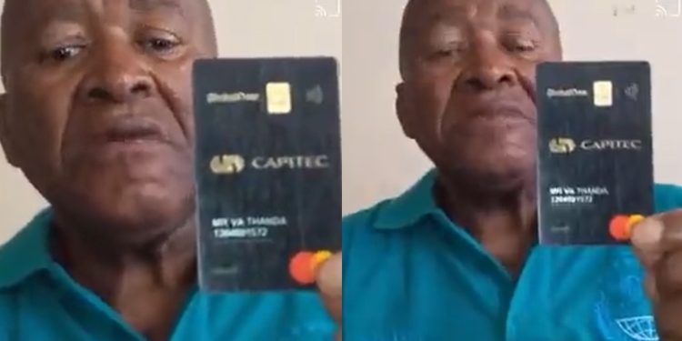 Vusi Thanda Tshawe begging for money from the public