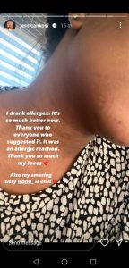 Former The Queen actress 'Thando' Jessica Nkosi shows off new look after a skin allergy attacked her face