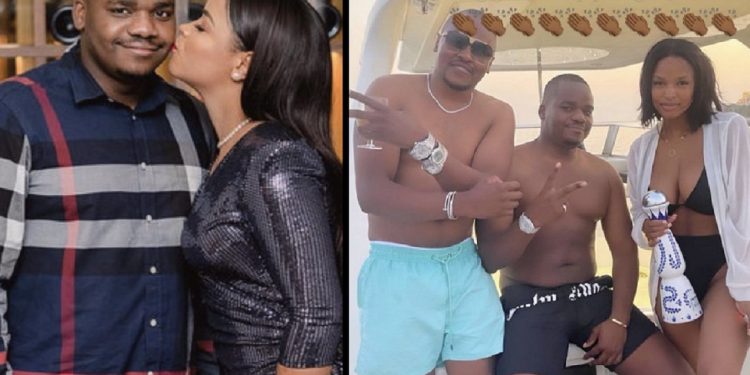 Peter Matsimbe with his wife and Ayanda Thabethe - Source: Instagram