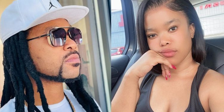 Sbu from Uzalo 'Simphiwe Majozi' with his ex-girlfriend Kekeletso Mahlelebe. Image: Instagram