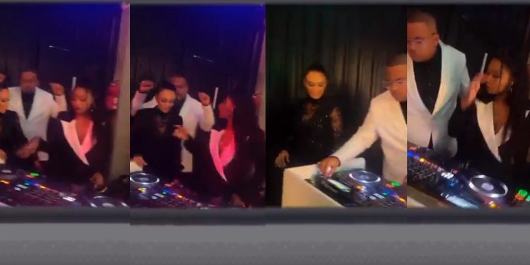 DJ Zinhle brushes Pearl Thusi off the stage, as friendship hangs by a thread