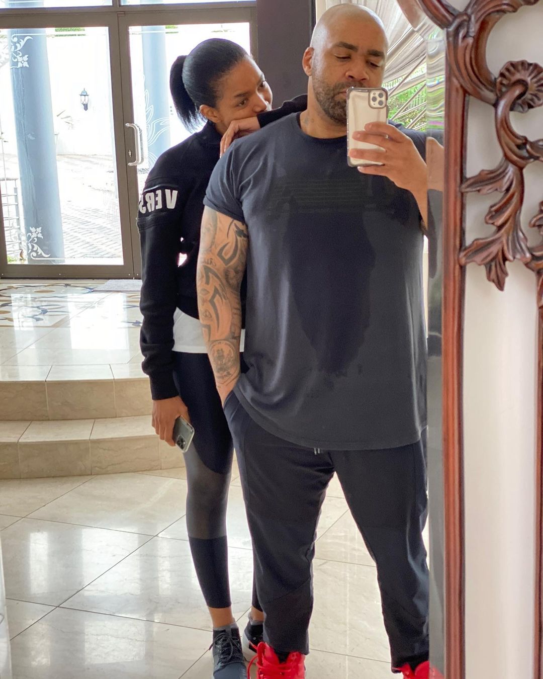 Connie Ferguson with her late husband,Shona Ferguson