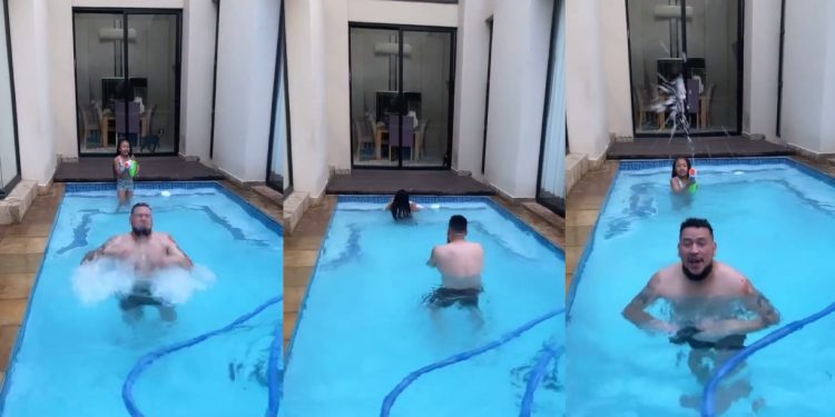 Bundle of joy: Video of AKA swimming with her cute daughter impresses Mzansi
